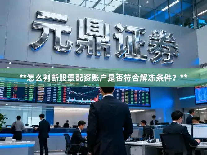 **怎么判断股票配资账户是否符合解冻条件？**