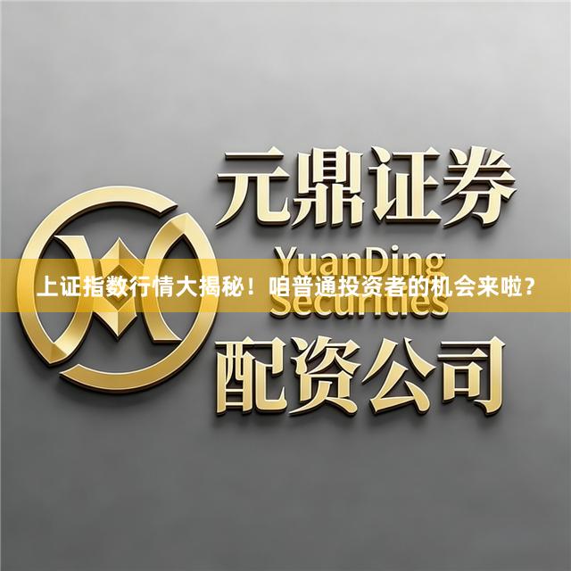 上证指数行情大揭秘！咱普通投资者的机会来啦？